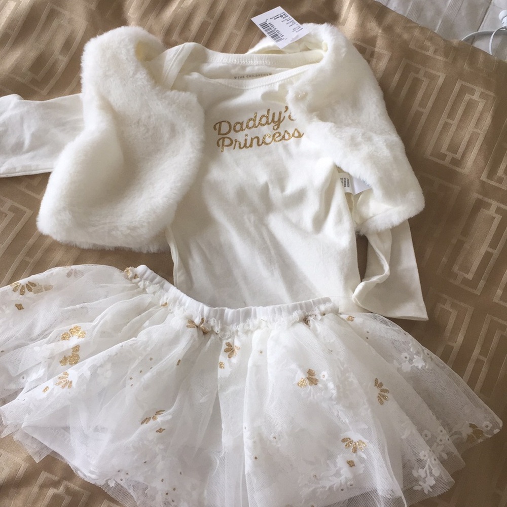 Baby girl ivory outfit